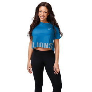 Detroit Lions NFL Womens Bottom Line Crop Top