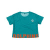 Miami Dolphins NFL Womens Bottom Line Crop Top