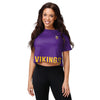 Minnesota Vikings NFL Womens Bottom Line Crop Top