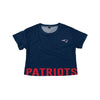 New England Patriots NFL Womens Bottom Line Crop Top