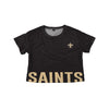 New Orleans Saints NFL Womens Bottom Line Crop Top