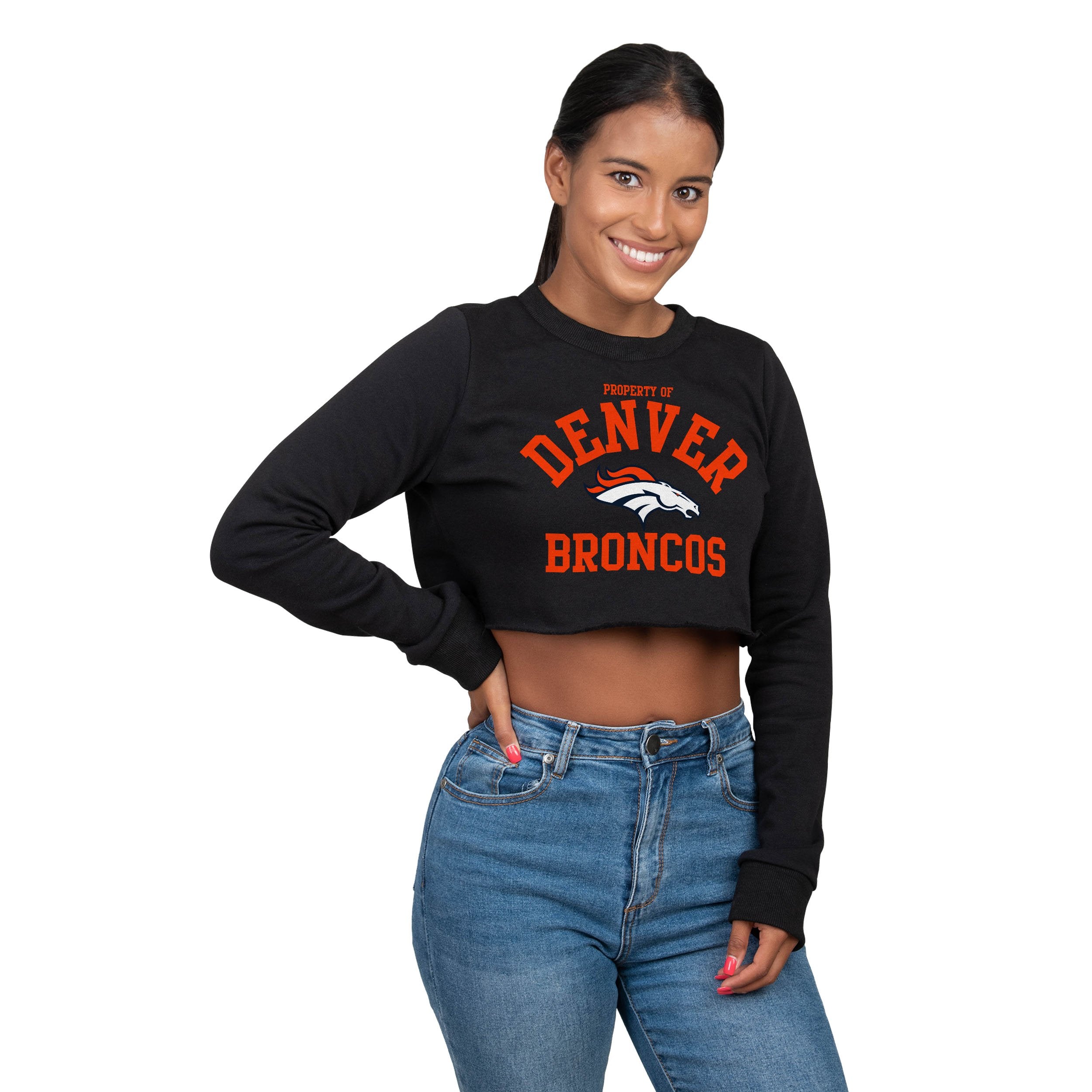 Denver Broncos Crop Top Denver Broncos Nfl Gear Nfl Womens 