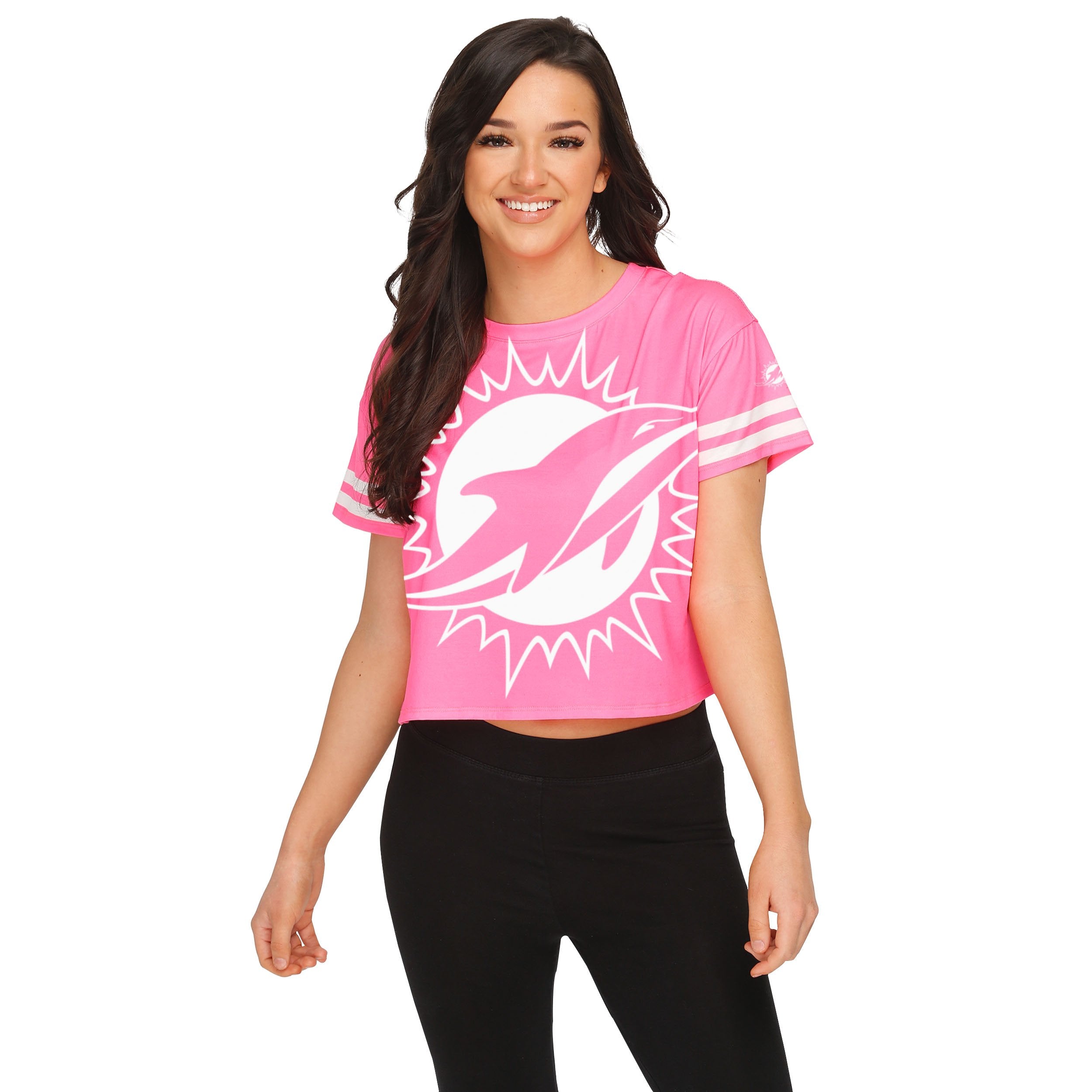 Miami Dolphins NFL Womens Highlights Crop Top