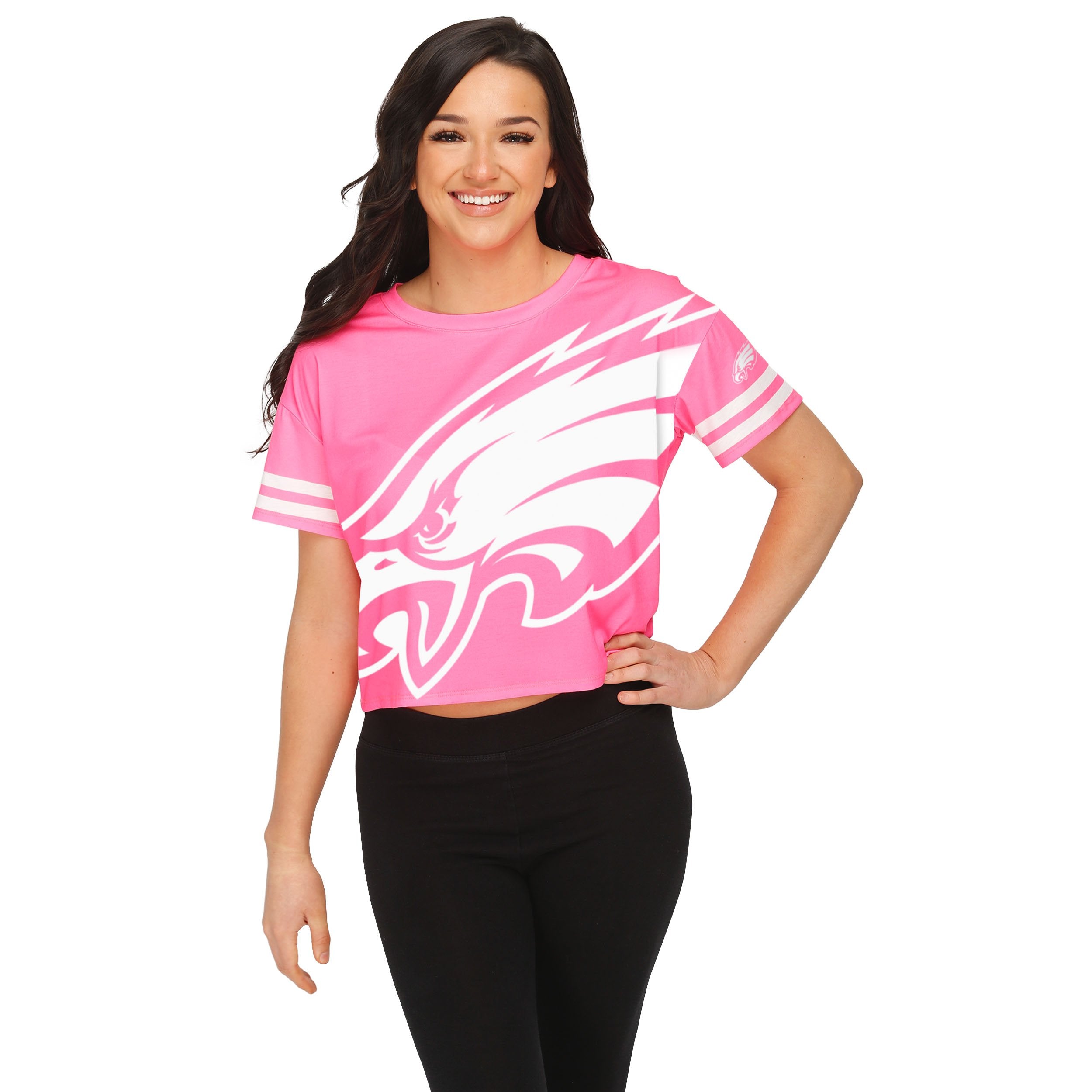 : FOCO Philadelphia Eagles NFL Womens Gameday Mesh Crop