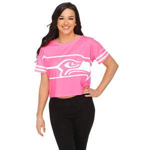 Seattle Seahawks NFL Womens Highlights Crop Top