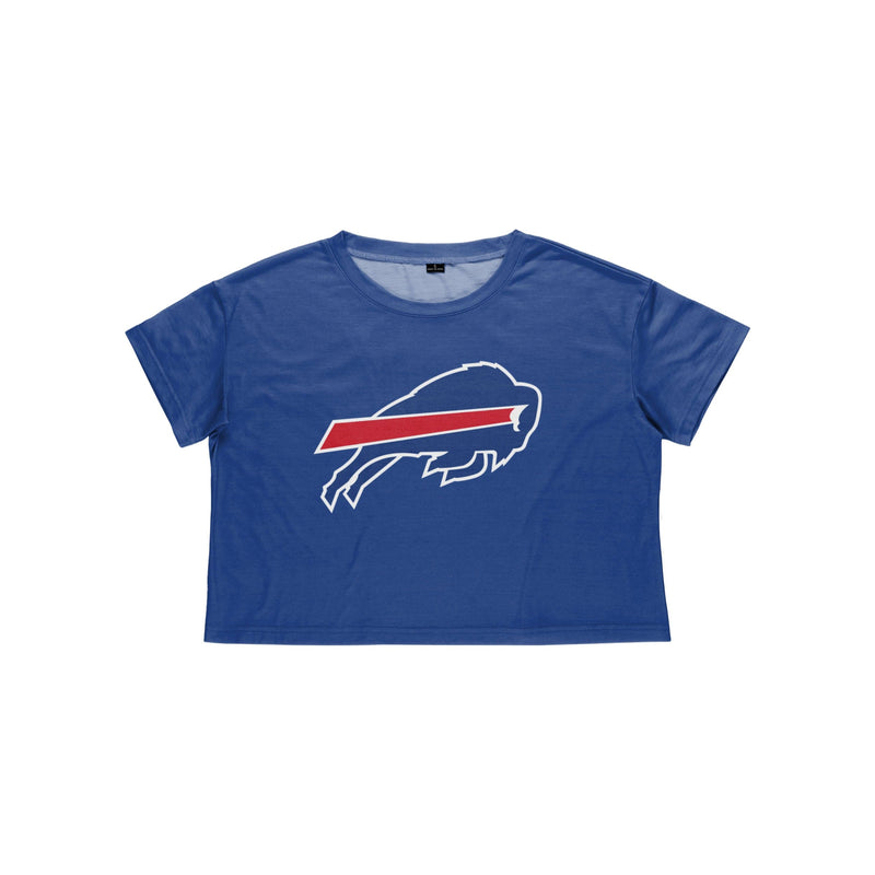 Ladies Buffalo Bills Northwest Apparel Logo Cropped T-Shirt