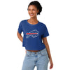 Buffalo Bills NFL Womens Solid Big Logo Crop Top