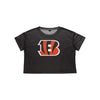 Cincinnati Bengals NFL Womens Solid Big Logo Crop Top