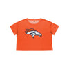 Denver Broncos NFL Womens Solid Big Logo Crop Top