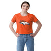 Denver Broncos NFL Womens Solid Big Logo Crop Top