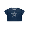 Dallas Cowboys NFL Womens Solid Big Logo Crop Top