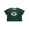 Green Bay Packers NFL Womens Solid Big Logo Crop Top