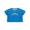 Los Angeles Chargers NFL Womens Solid Big Logo Crop Top