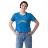 Los Angeles Chargers NFL Womens Solid Big Logo Crop Top