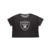 Las Vegas Raiders NFL Womens Solid Big Logo Crop Top