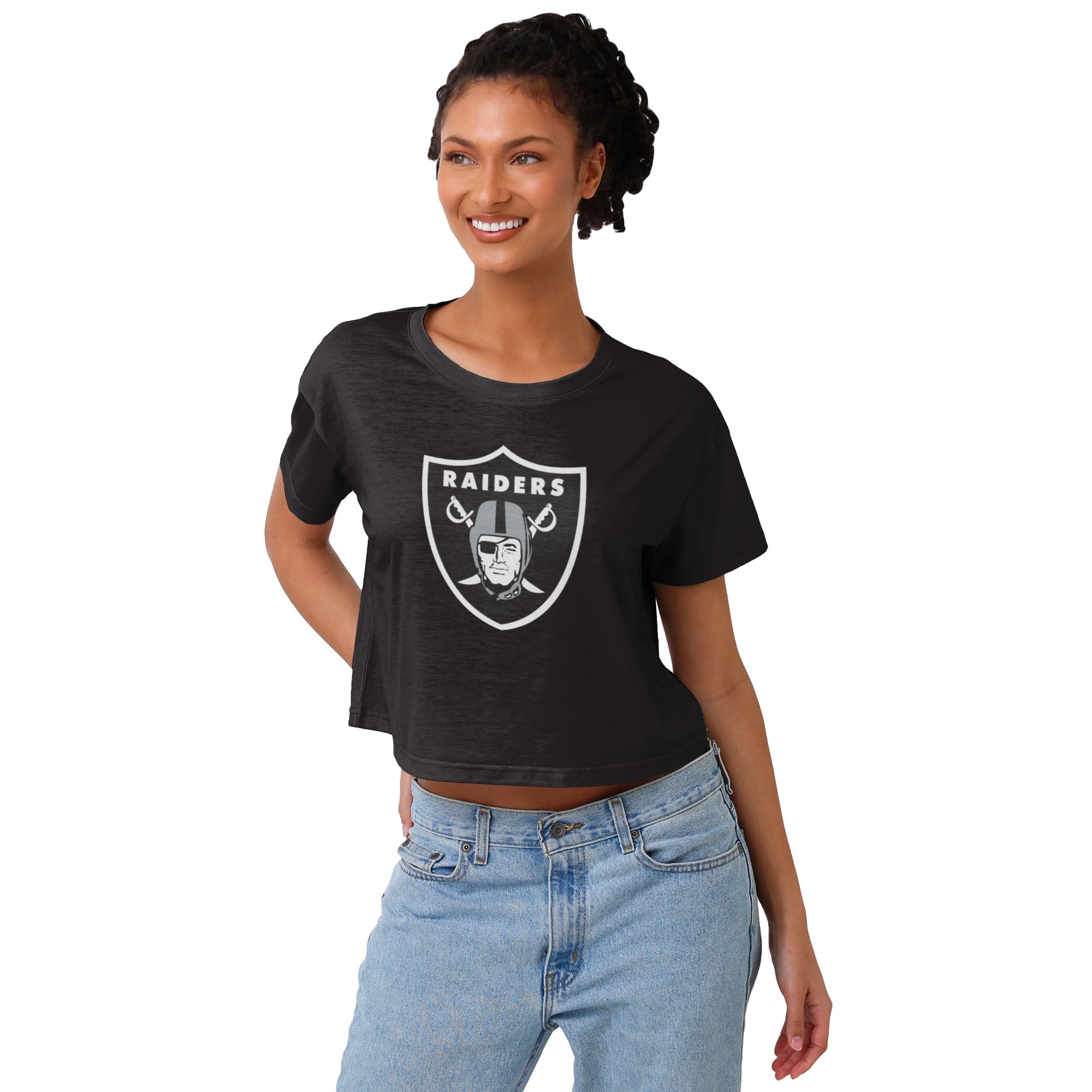 47 Brand Women's Las Vegas Raiders Stage Crop T-Shirt