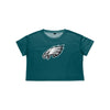 Philadelphia Eagles NFL Womens Solid Big Logo Crop Top