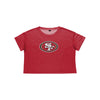 San Francisco 49ers NFL Womens Solid Big Logo Crop Top