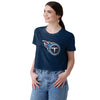 Tennessee Titans NFL Womens Solid Big Logo Crop Top