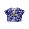 Baltimore Ravens NFL Womens Tie-Dye Big Logo Crop Top