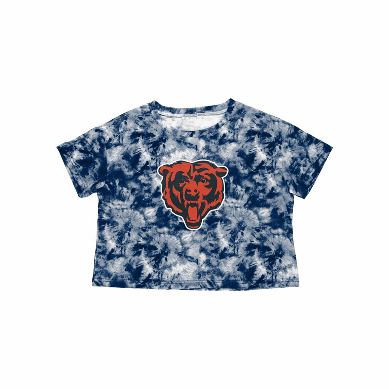 Chicago Bears Shirt NFL Team Apparel Tie Dye Short Sleeve Blue