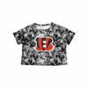 Cincinnati Bengals NFL Womens Tie-Dye Big Logo Crop Top