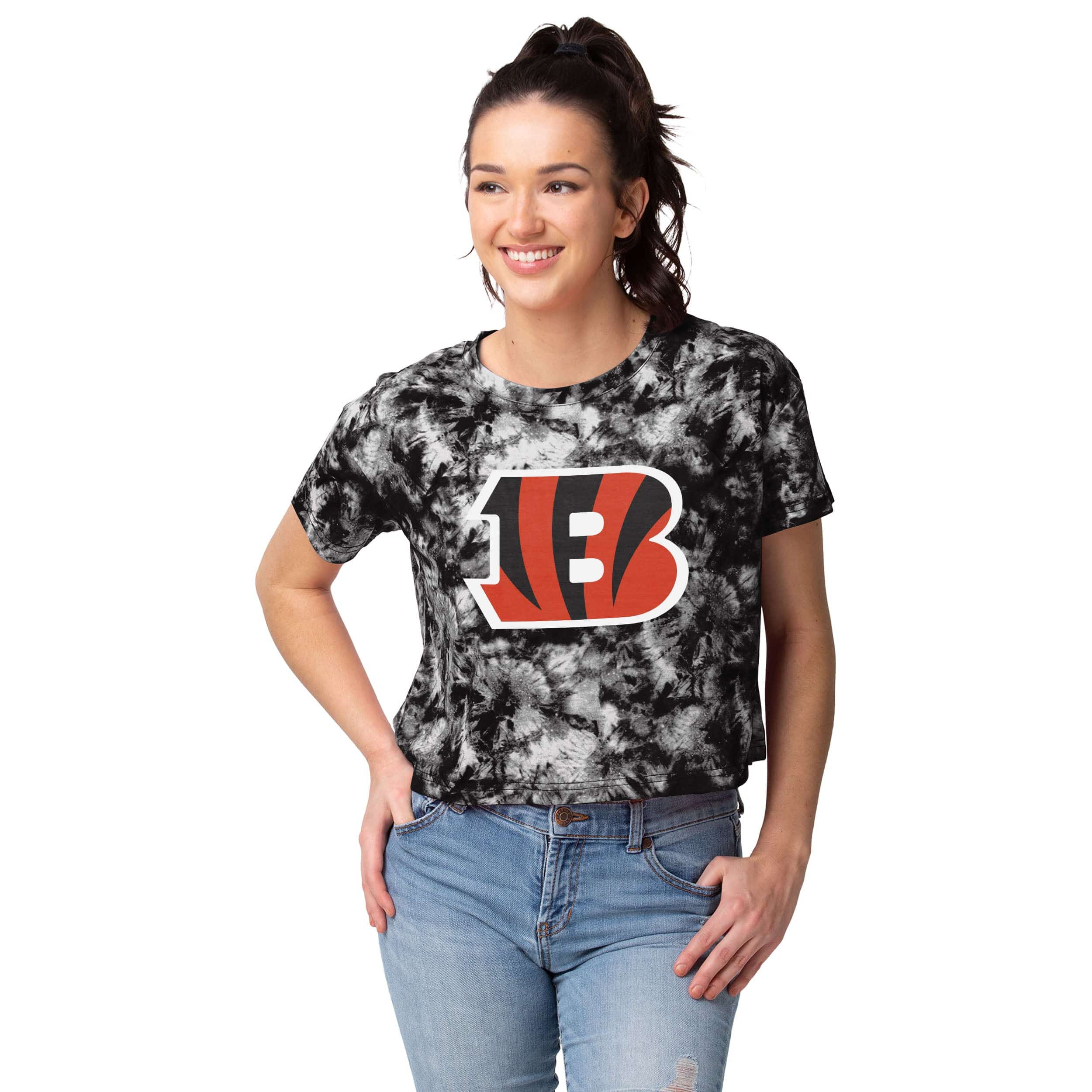 tie dye bengals shirt