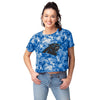 Carolina Panthers NFL Womens Tie-Dye Big Logo Crop Top