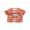 Denver Broncos NFL Womens Tie-Dye Big Logo Crop Top