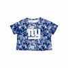 New York Giants NFL Womens Tie-Dye Big Logo Crop Top