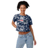 New England Patriots NFL Womens Tie-Dye Big Logo Crop Top