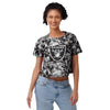 Las Vegas Raiders NFL Womens Tie-Dye Big Logo Crop Top