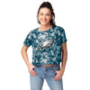 Philadelphia Eagles NFL Womens Tie-Dye Big Logo Crop Top