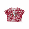 San Francisco 49ers NFL Womens Tie-Dye Big Logo Crop Top