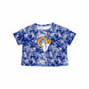 Los Angeles Rams NFL Womens Tie-Dye Big Logo Crop Top