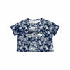 Seattle Seahawks NFL Womens Tie-Dye Big Logo Crop Top