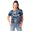 Seattle Seahawks NFL Womens Tie-Dye Big Logo Crop Top