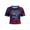 New England Patriots NFL Womens To Tie-Dye For Crop Top