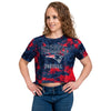 New England Patriots NFL Womens To Tie-Dye For Crop Top