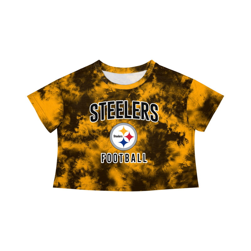 Pittsburgh Steelers NFL Womens To Tie-Dye For Crop Top