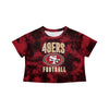 San Francisco 49ers NFL Womens To Tie-Dye For Crop Top