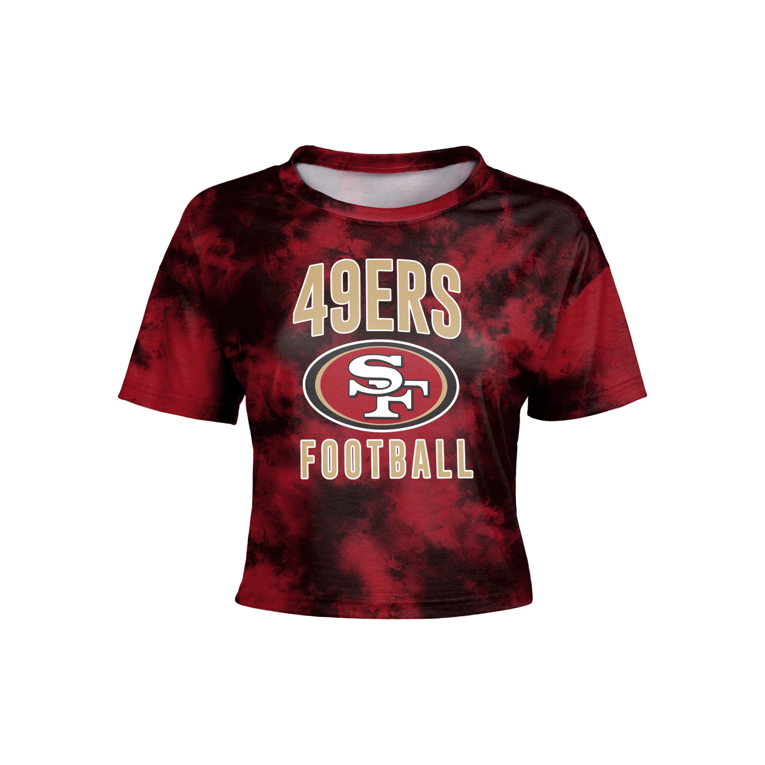 : FOCO San Francisco 49ers NFL Womens Bottom Line Crop