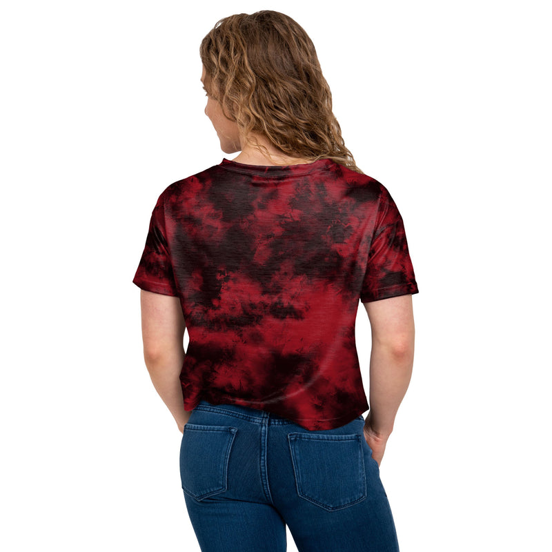 Nfl San Francisco 49ers Girls' Short Sleeve Tie-dye Fashion Crop T