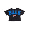Buffalo Bills NFL Womens Petite Distressed Wordmark Crop Top