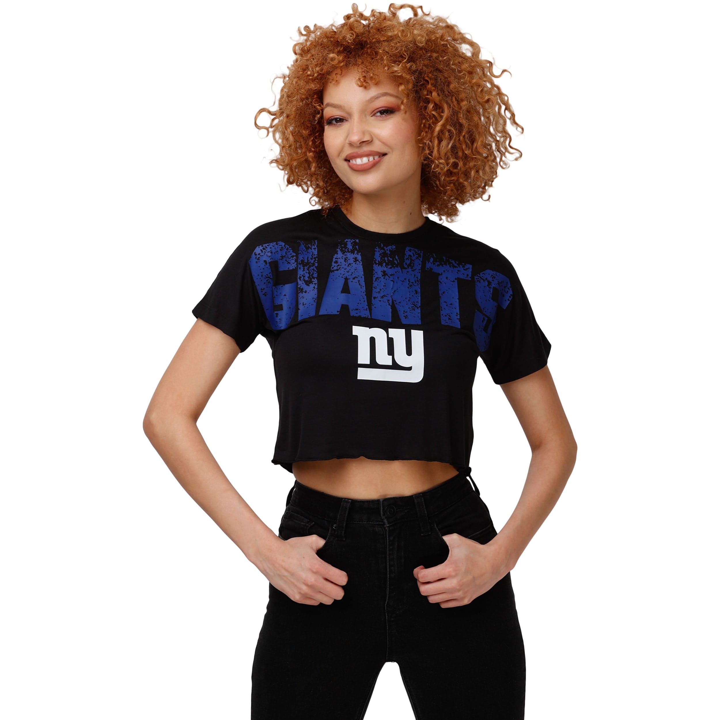 New York Giants tie-dye crop top