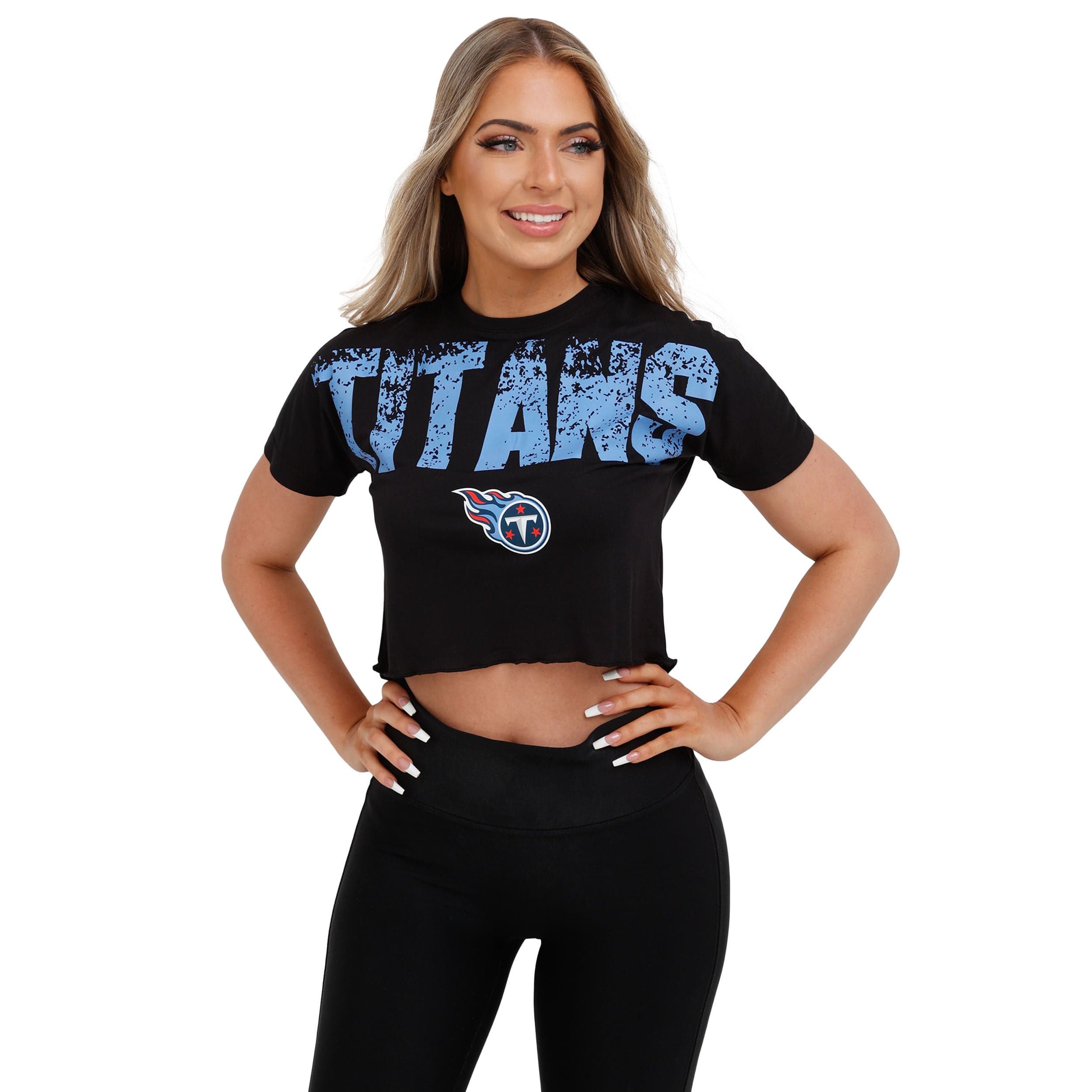 Tennessee Titans NFL Womens Alternate Team Color Crop Top