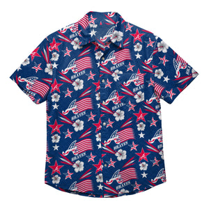 Atlanta Braves MLB Mens Americana Button Up Shirt