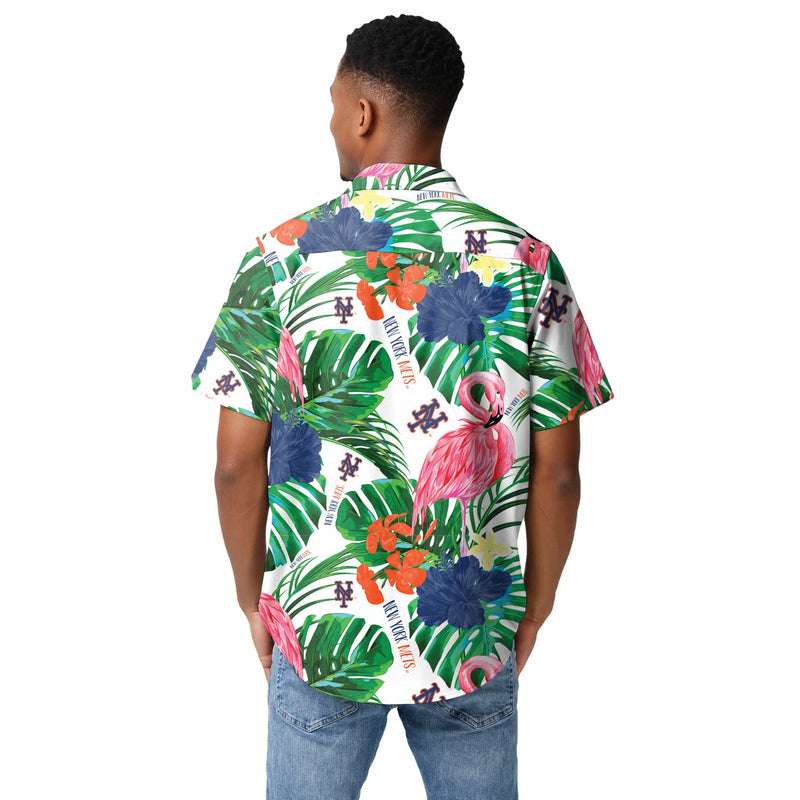 MLB New York Mets Tropical Hibiscus Hawaiian Shirt For Sport Fans