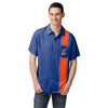 New York Mets MLB Mens Bowling Stripe Button Up Shirt