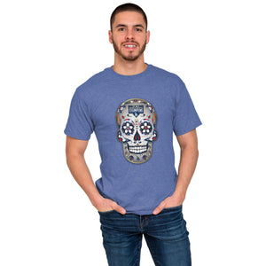 Los Angeles Dodgers MLB Mens 2020 World Series Champions Day Of The Dead T-Shirt